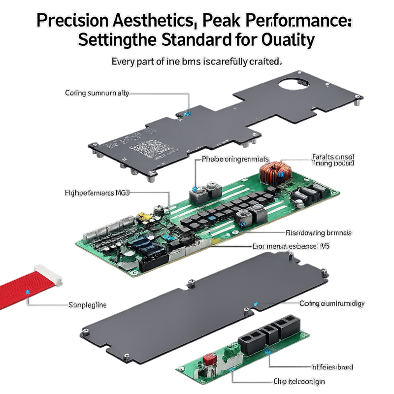 JK-PB2A16S20P Active Balance BMS 16S 200A LiFePO₄ 48V з RS485 / CAN / RS232 / Bluetooth