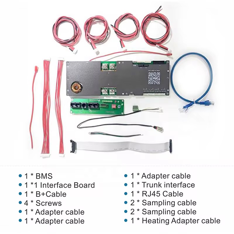 JK-PB2A16S20P Active Balance BMS 16S 200A LiFePO₄ 48V з RS485 / CAN / RS232 / Bluetooth