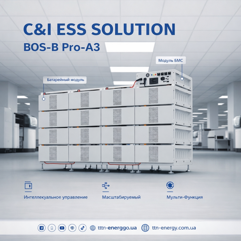 Акумуляторна система Deye BOS-B Pro-A3 (LiFePO4 ESS)
