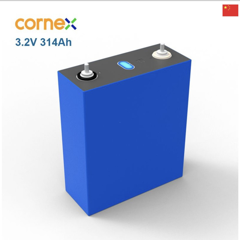 LiFePO₄ акумулятор Cornex 314 Ah 3.2V — призматична комірка для ESS і сонячних систем